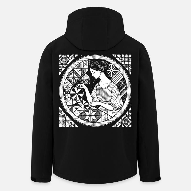 Quilting Design – Creativity & Craftsmanship - Men’s Recycled Softshell Jacket by Stanley/Stella - black