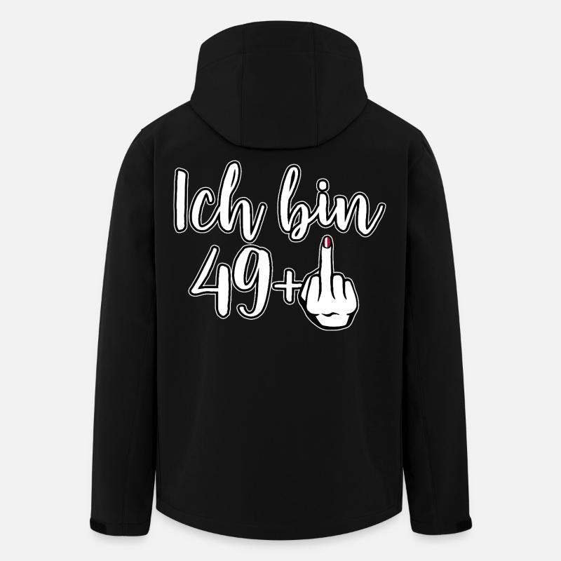 J’ai 49+ Majeur - Anniversaire - Veste softshell homme en polyester recyclé Stanley/Stella - noir