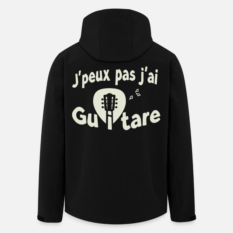 I can't I have guitar - Men’s Recycled Softshell Jacket by Stanley/Stella - black