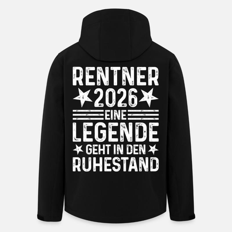 Pensioners 2026 A legend retires - Men’s Recycled Softshell Jacket by Stanley/Stella - black