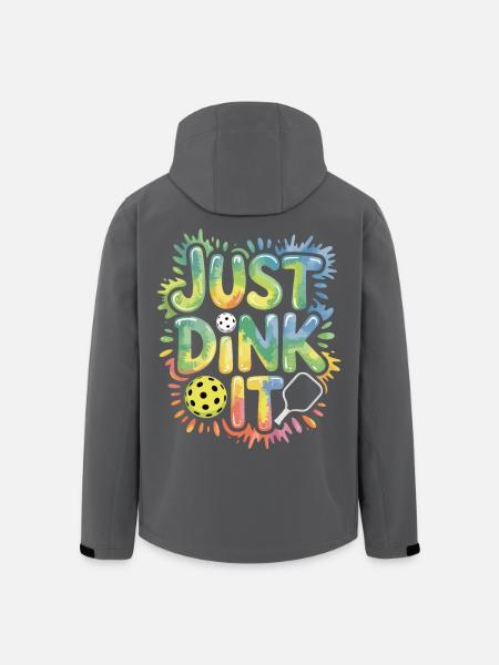 Colorful Just Dink It Shirt for Pickleball Fans - Men’s Recycled Softshell Jacket by Stanley/Stella - black