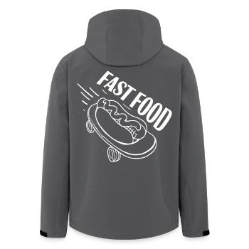 Schneller Hotdog Skateboard Longboard - Recycelte Männer Softshell-Jacke von Stanley/Stella - Anthrazit - Hinten - AI Model Male 185 light (185cm)