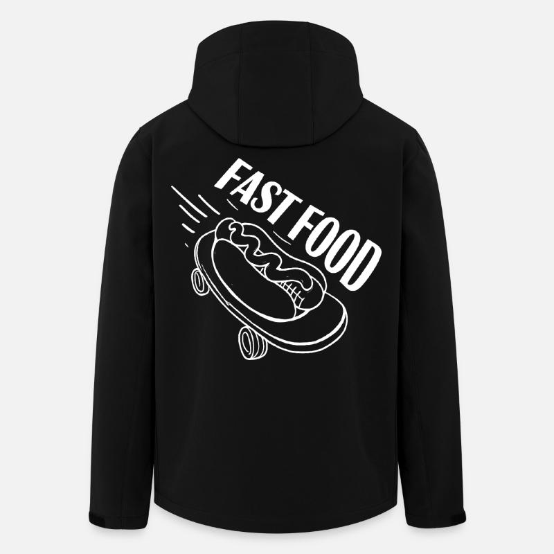 Fast Hot Dog Skateboard Longboard - Veste softshell homme en polyester recyclé Stanley/Stella - noir