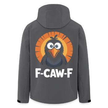 F-Caw-F Meme Crow - Veste softshell homme en polyester recyclé Stanley/Stella - noir - Dos - AI Model Male 185 light (185cm)