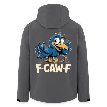 F-Caw-F Meme Crow - Veste softshell homme en polyester recyclé Stanley/Stella - noir - Dos - AI Model Male 185 light (185cm)