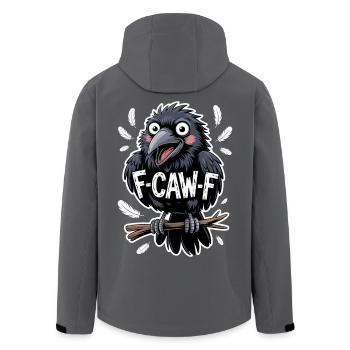 F-Caw-F Meme Crow - Veste softshell homme en polyester recyclé Stanley/Stella - noir - Dos - AI Model Male 185 light (185cm)