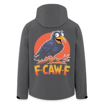 F-Caw-F Meme Crow - Veste softshell homme en polyester recyclé Stanley/Stella - noir - Dos - AI Model Male 185 light (185cm)