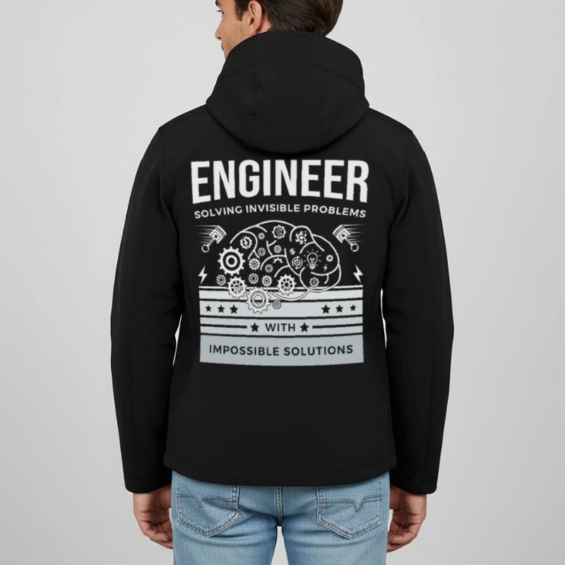 ENGINEER – Solving Invisible Problems T-Shirt Men’s Recycled Softshell Jacket by Stanley/Stella