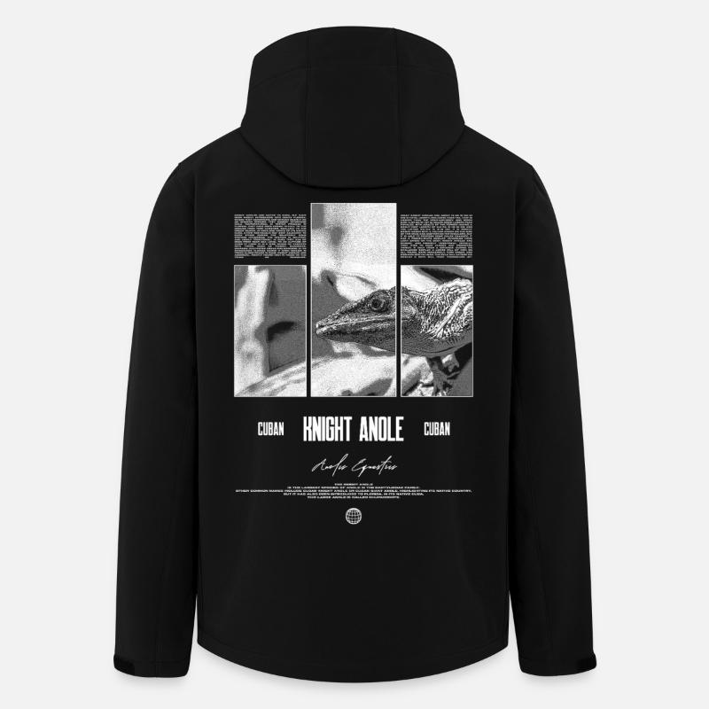 Kubanischer Ritter Anole Eidechse Besitzer Reptilienhalter - Recycelte Männer Softshell-Jacke von Stanley/Stella - Schwarz