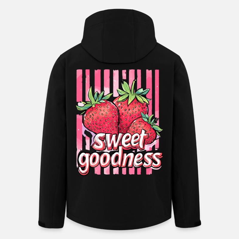 sweet goodness - erdbeere - Recycelte Männer Softshell-Jacke von Stanley/Stella - Schwarz