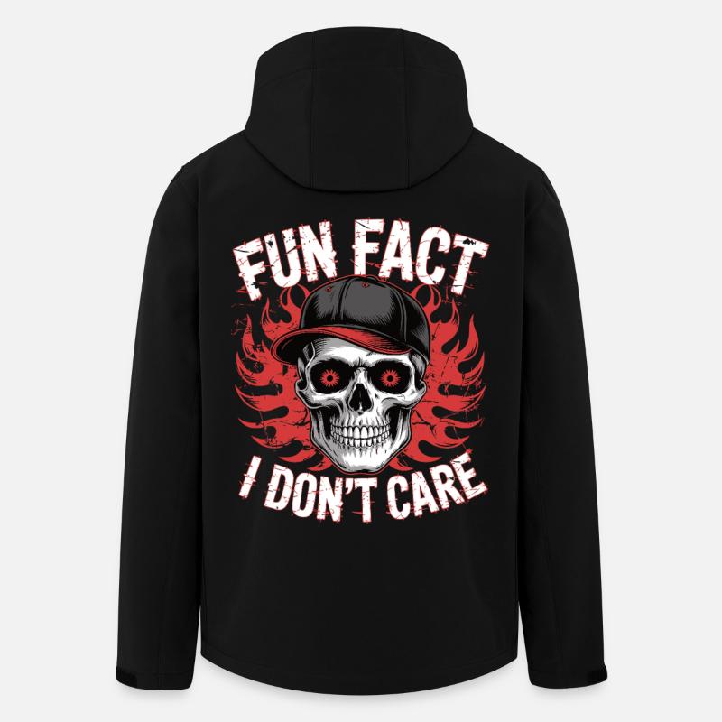 Skull Spruch Fun Fact - Recycelte Männer Softshell-Jacke von Stanley/Stella - Schwarz