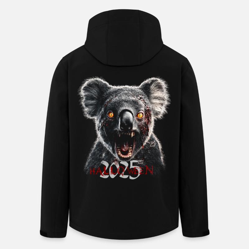 Zombie Koala Halloween Schrecken - Recycelte Männer Softshell-Jacke von Stanley/Stella - Schwarz