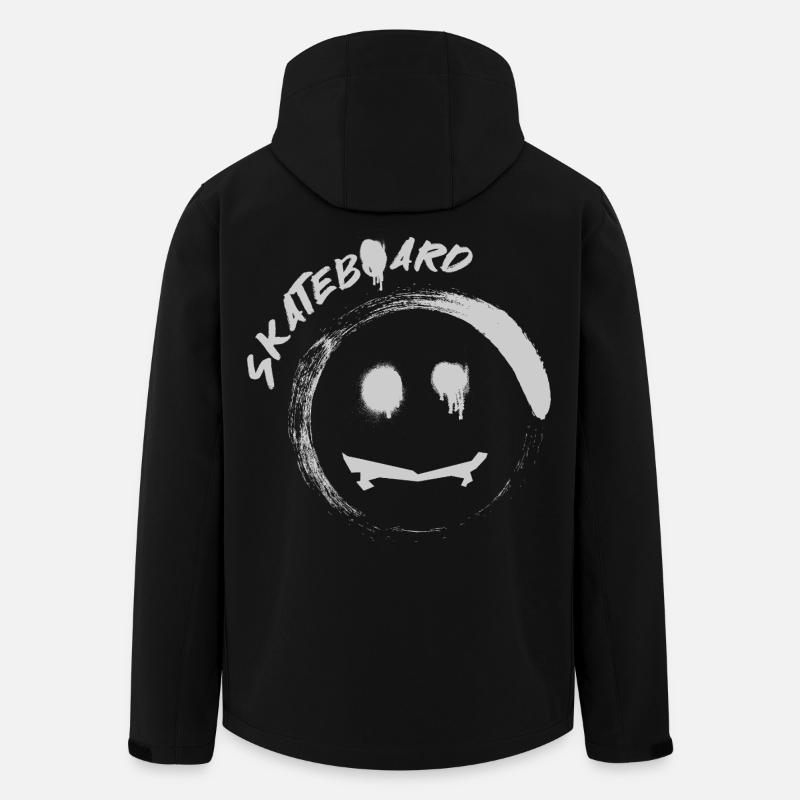 Skateboard - Veste softshell homme en polyester recyclé Stanley/Stella - noir