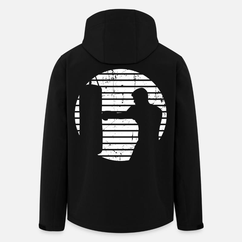 Boxer Sketch - Men’s Recycled Softshell Jacket by Stanley/Stella - black