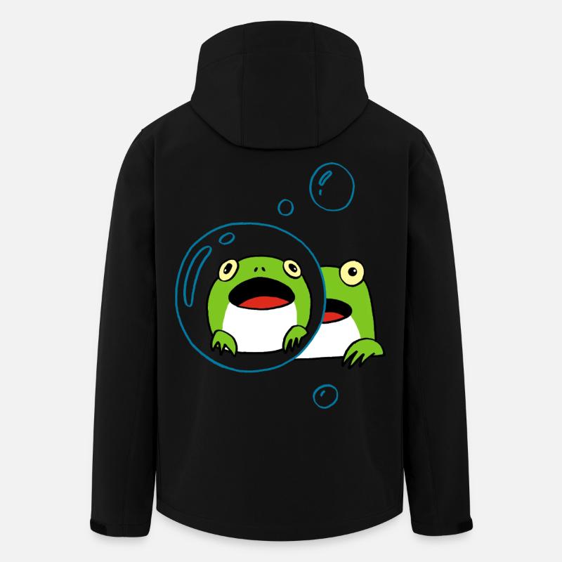 Frog manga - Men’s Recycled Softshell Jacket Discoverer by Stanley/Stella - black