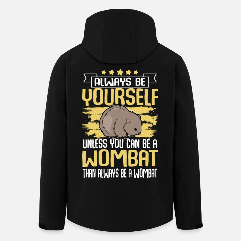 Wombat - Recycelte Männer Softshell-Jacke von Stanley/Stella - Schwarz