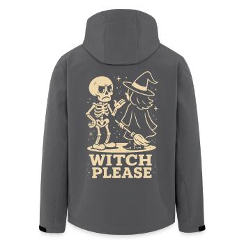 Sorcière s’il vous plaît squelette Halloween Costume Fun - Veste softshell homme en polyester recyclé Stanley/Stella - noir - Dos - AI Model Male 185 light (185cm)