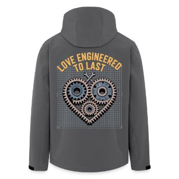 Chemise Gear Heart Engineer – Love for Technology - Veste softshell homme en polyester recyclé Stanley/Stella - noir - Dos - AI Model Male 185 light (185cm)