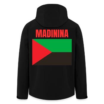 Madinina Martinique flag t-shirt - Men’s Recycled Softshell Jacket by Stanley/Stella - black - Back - AI Model Male 185 light (185cm)