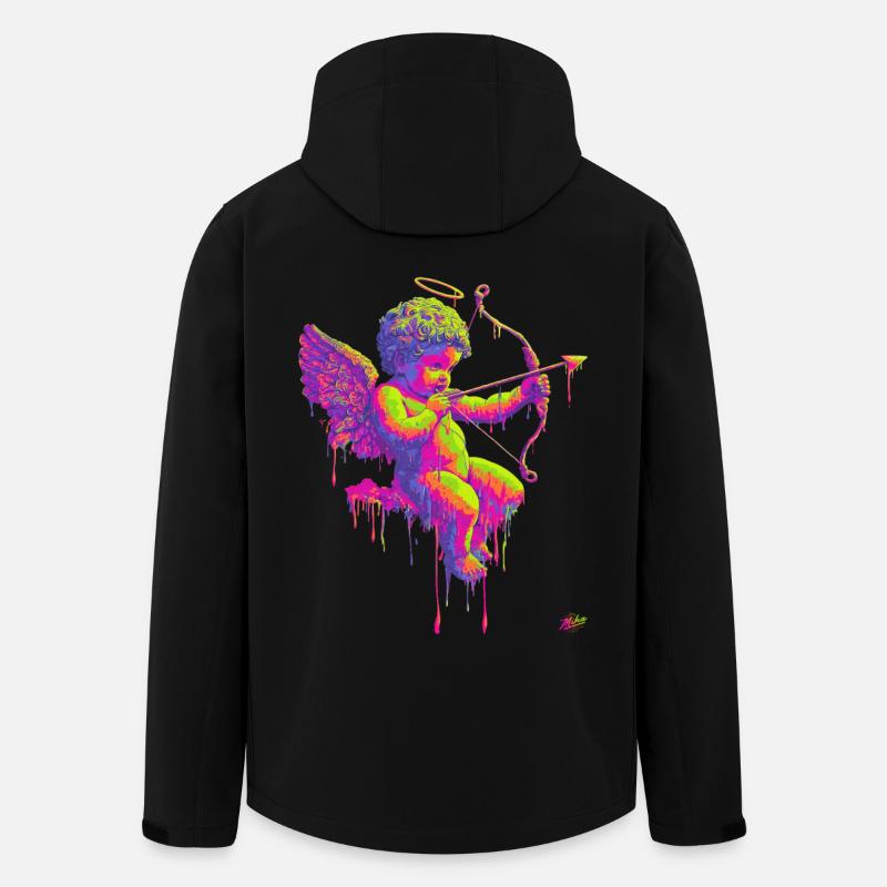 #NEon Cupid - Men’s Recycled Softshell Jacket by Stanley/Stella - black