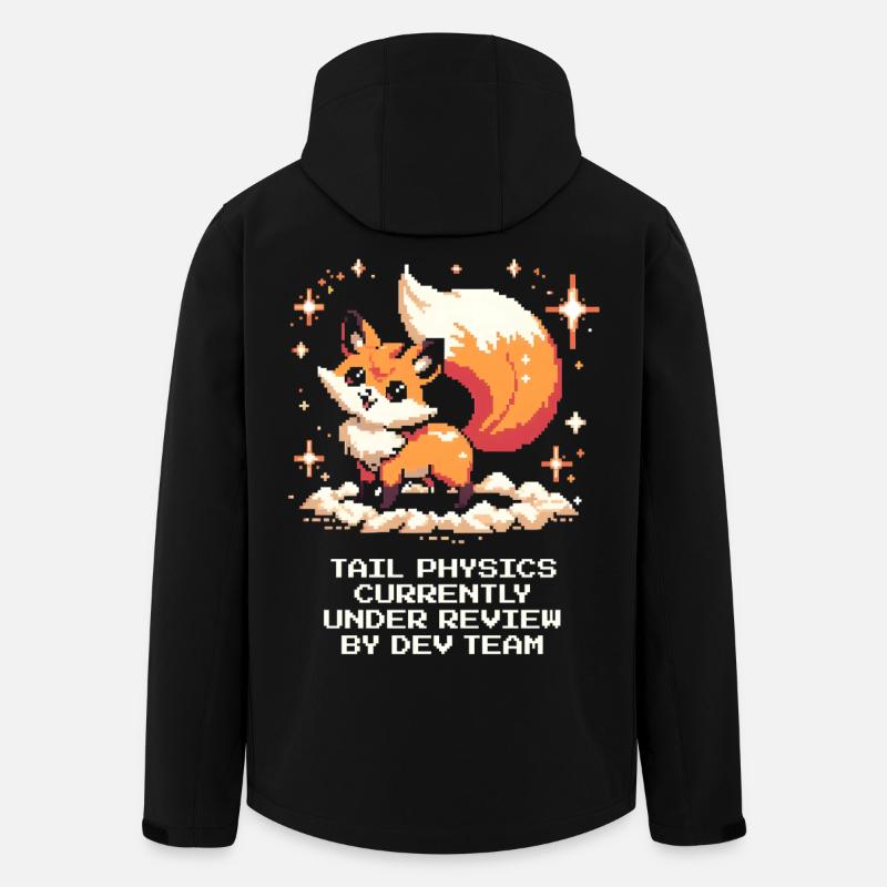 Schwanzphysik wird geprüft | Fuchs, Dev-Team - Recycelte Männer Softshell-Jacke von Stanley/Stella - Schwarz