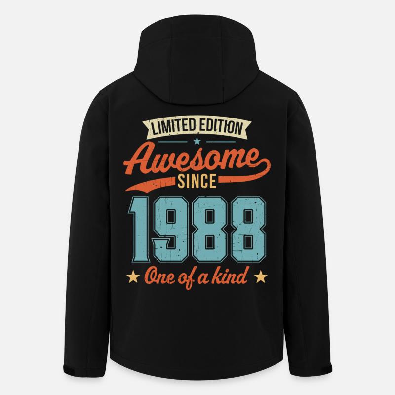 Awesome Since 1988 - Men’s Recycled Softshell Jacket by Stanley/Stella - black