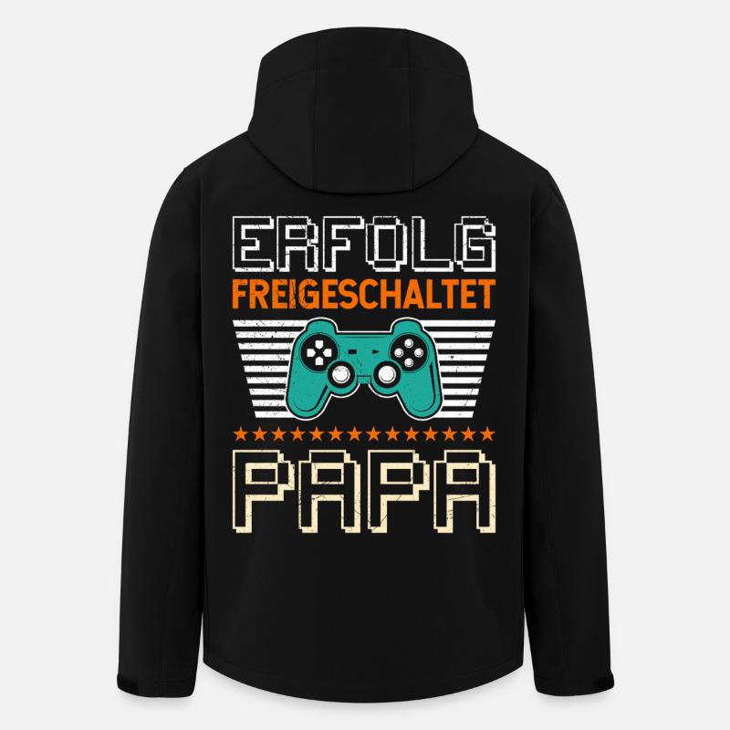 Gambler Dad SUCCÈS DÉBLOQUÉ Drôle - Veste softshell homme en polyester recyclé Stanley/Stella - noir