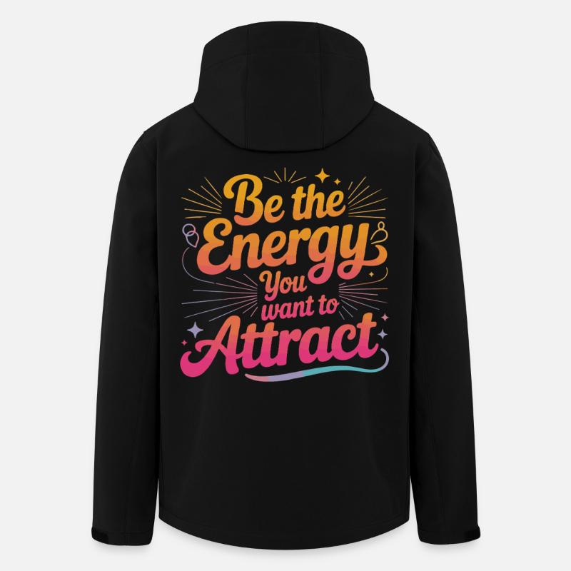 Be the energy you attract - Men’s Recycled Softshell Jacket by Stanley/Stella - black