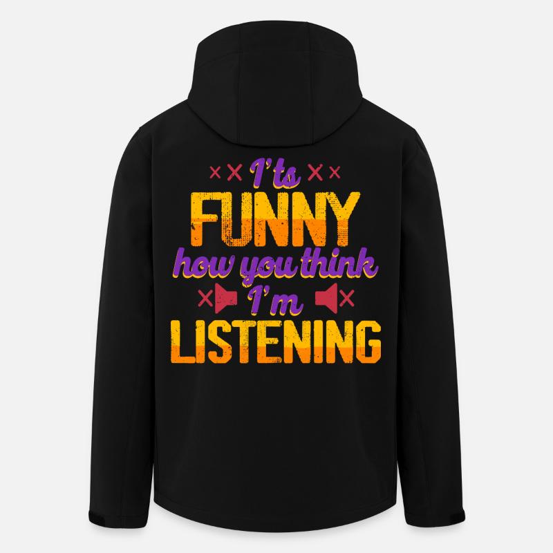 Deaf Deaf Hearing Impairment - Men’s Recycled Softshell Jacket by Stanley/Stella - black