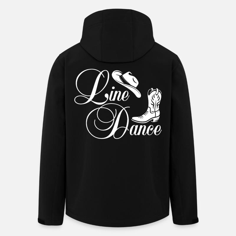 Line Dance Western Script - Recycelte Männer Softshell-Jacke von Stanley/Stella - Schwarz