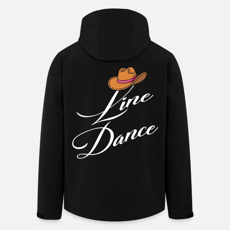 Danse en ligne Élégance - Veste softshell homme en polyester recyclé Stanley/Stella - noir