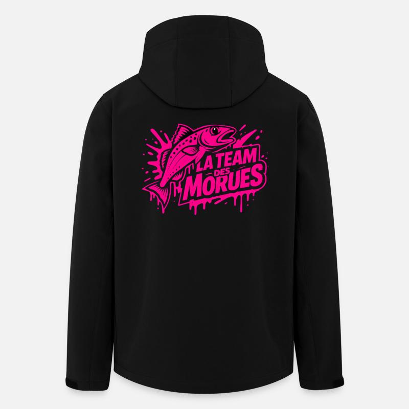 Neon-Kabeljau-Team - Recycelte Männer Softshell-Jacke von Stanley/Stella - Schwarz