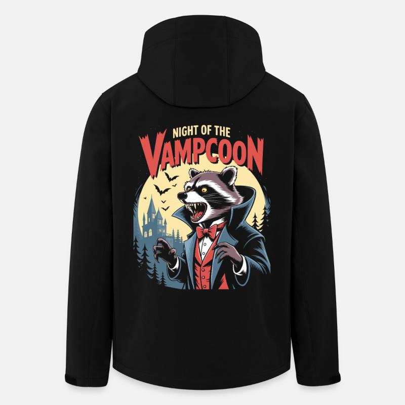 Vampcoon Nightball Raccoon - Men’s Recycled Softshell Jacket by Stanley/Stella - black