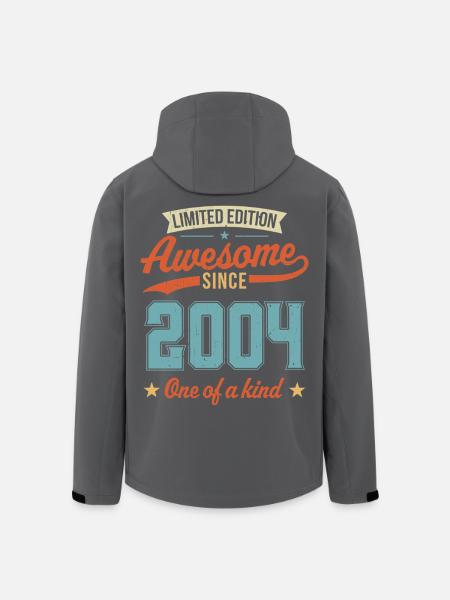Awesome Since 2004 - Men’s Recycled Softshell Jacket by Stanley/Stella - black