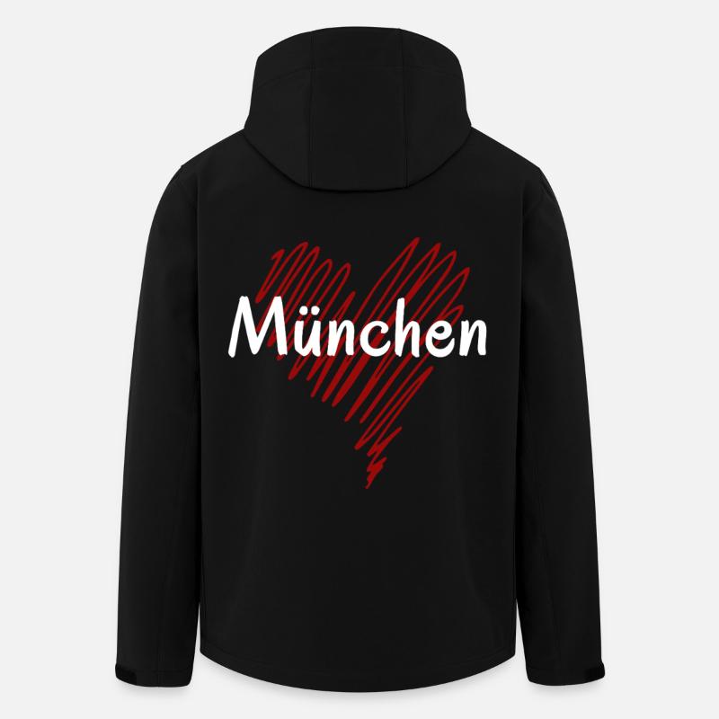 I love Munich, Munich Germany - Men’s Recycled Softshell Jacket by Stanley/Stella - black