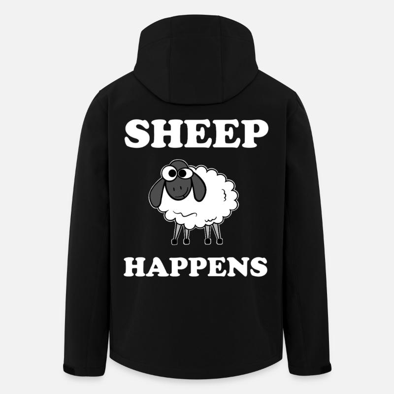 Sheep Happens - Men’s Recycled Softshell Jacket by Stanley/Stella - black