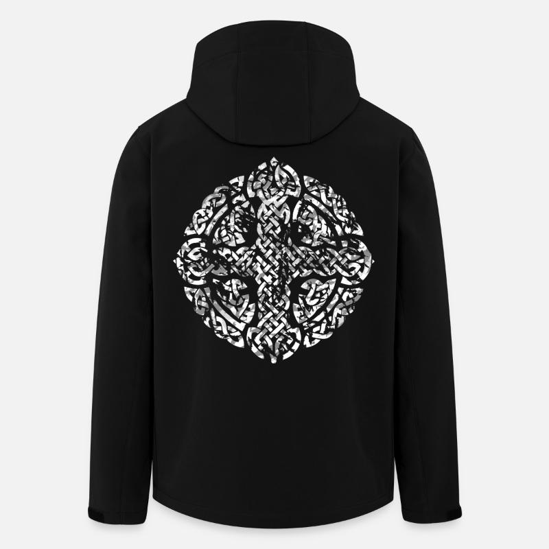 Keltisches Kreuz - Recycelte Männer Softshell-Jacke von Stanley/Stella - Schwarz
