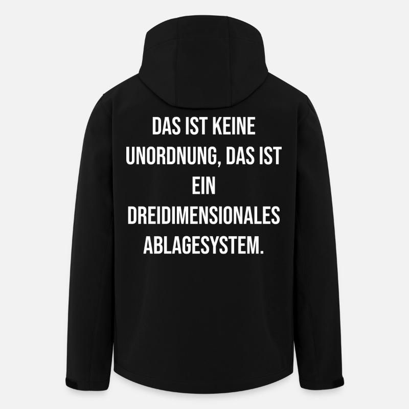 Système de classement tridimensionnel Spruch - Veste softshell homme en polyester recyclé Stanley/Stella - noir