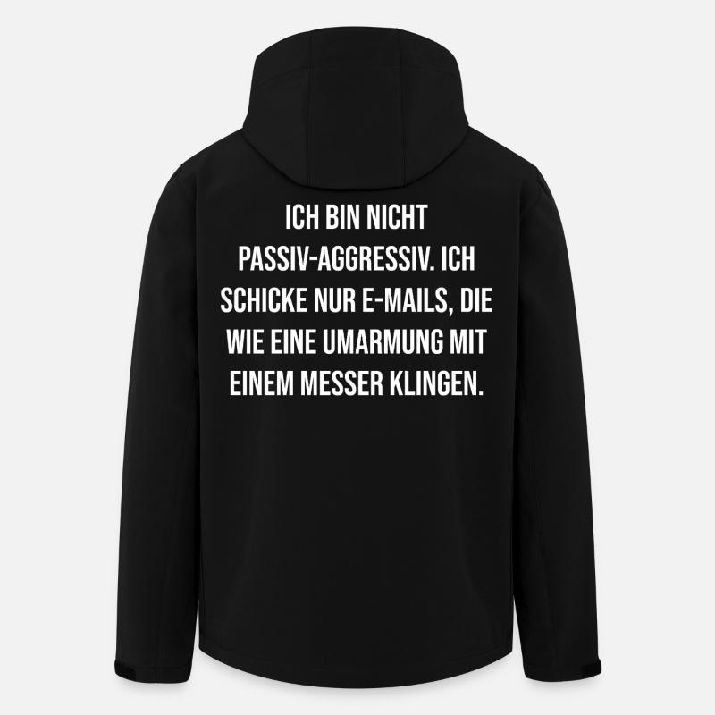 Couper l’étreinte de l’e-mail - Veste softshell homme en polyester recyclé Stanley/Stella - noir