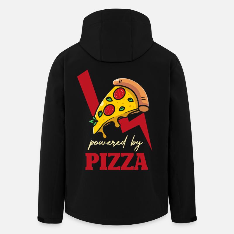 Power Pizza Blitz Logo - Veste softshell homme en polyester recyclé Stanley/Stella - noir