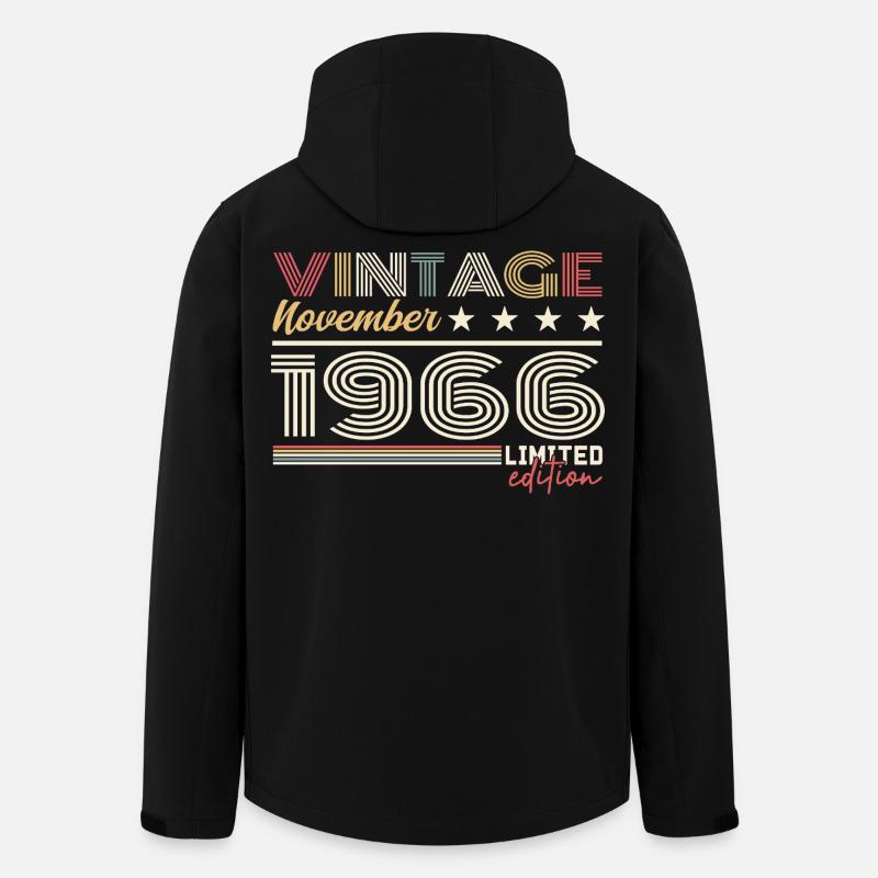 November 1966 - Recycelte Männer Softshell-Jacke von Stanley/Stella - Schwarz