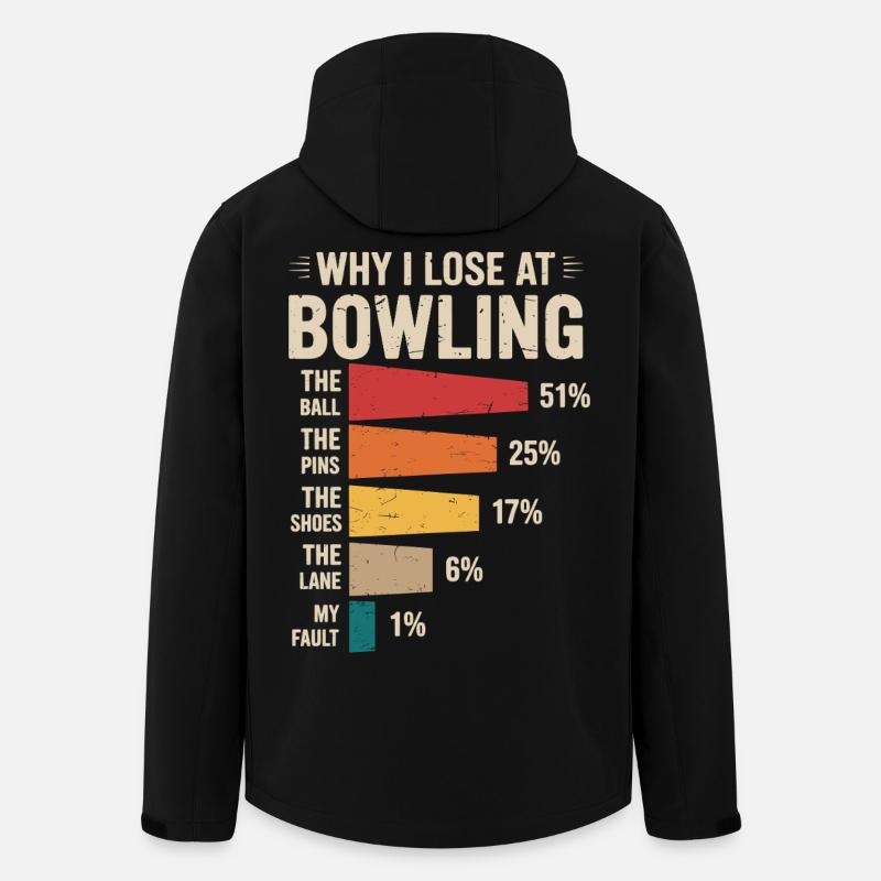 Bowling - Recycelte Männer Softshell-Jacke von Stanley/Stella - Schwarz