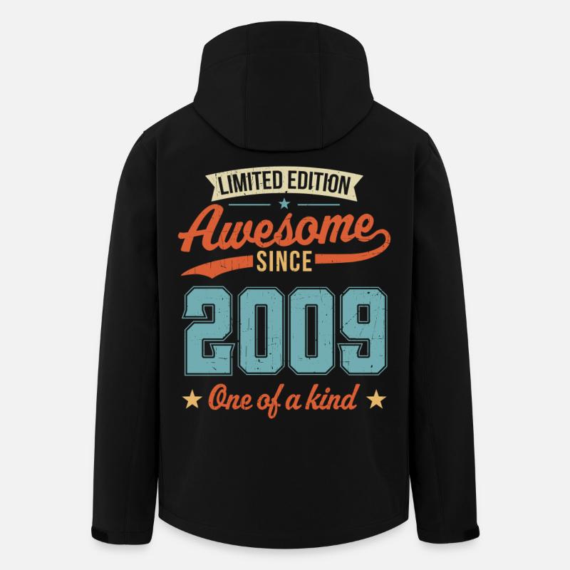 Awesome Since 2009 - Men’s Recycled Softshell Jacket by Stanley/Stella - black