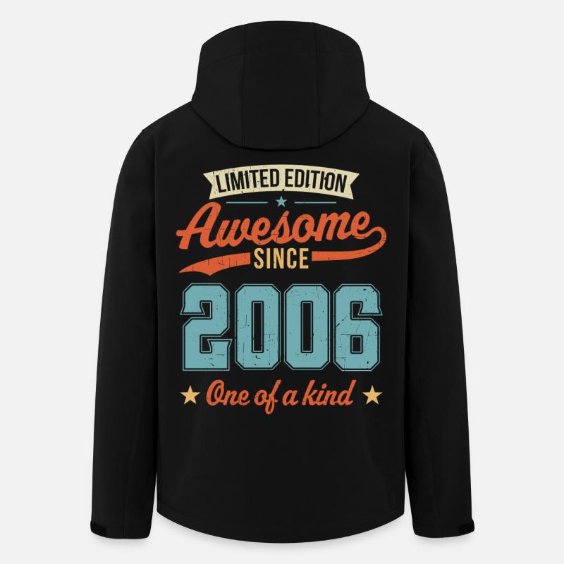 Awesome Since 2006 - Men’s Recycled Softshell Jacket by Stanley/Stella - black