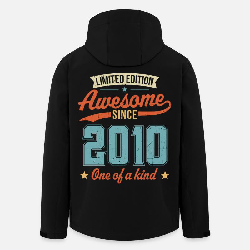 Awesome Since 2010 - Men’s Recycled Softshell Jacket by Stanley/Stella - black