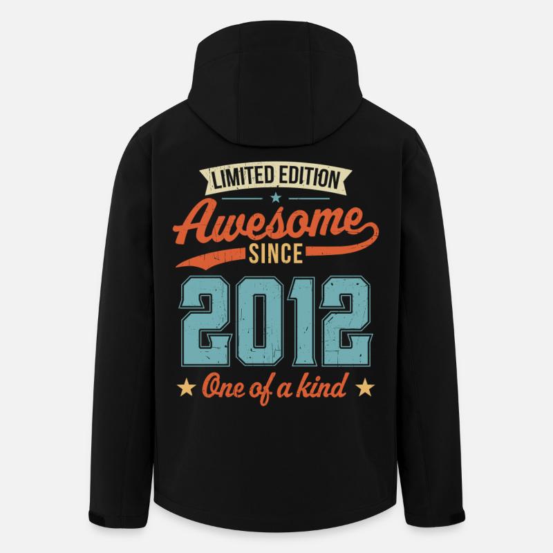 Awesome Since 2012 - Men’s Recycled Softshell Jacket by Stanley/Stella - black