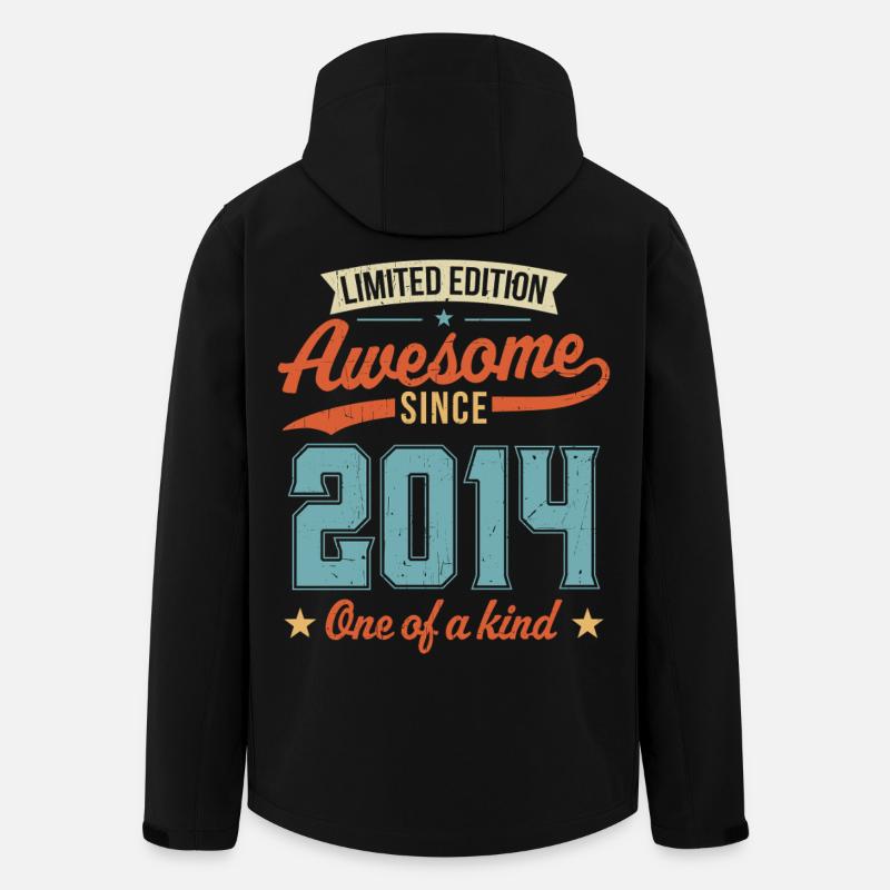 Awesome Since 2014 - Men’s Recycled Softshell Jacket by Stanley/Stella - black