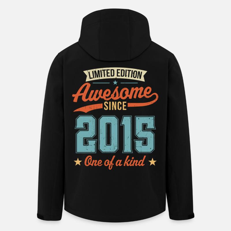 Awesome Since 2015 - Men’s Recycled Softshell Jacket by Stanley/Stella - black