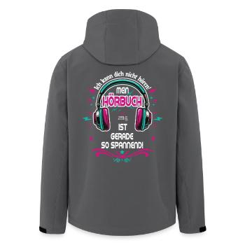 Livre audio passionnant - Veste softshell homme en polyester recyclé Stanley/Stella - noir - Dos - AI Model Male 185 light (185cm)