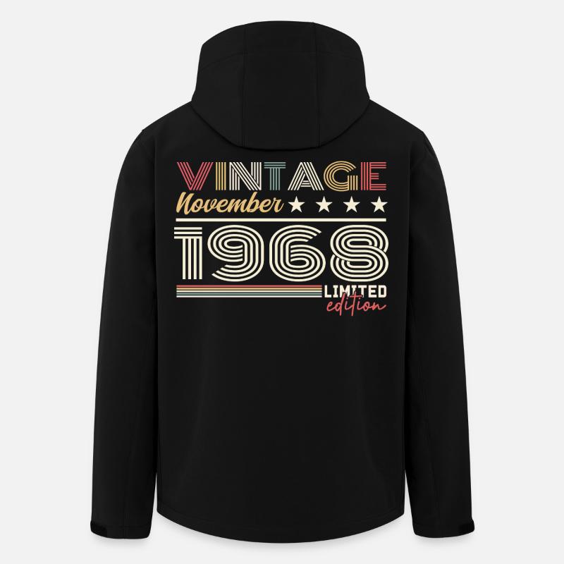 November 1968 - Recycelte Männer Softshell-Jacke von Stanley/Stella - Schwarz